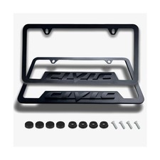 2pcs License Plate For Civic Premium Car License Plate Bracket Holder Premiu...