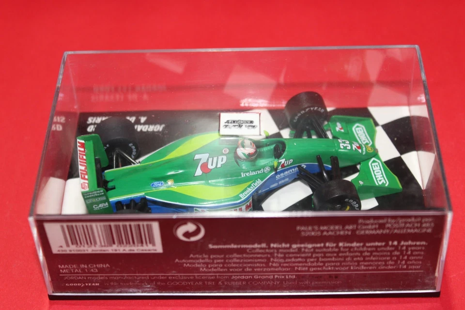 1/43 Jordan Ford 191 (1991) - #33 A. De Cesaris - MINICHAMPS - Immagine 3 di 3