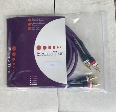 TARA LABS Space and Time Prism Audio Interconnect Cables, 1M, New Old Stock