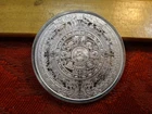 Aztec Calendar Cuauhtémoc One 1 Oz .999 Silver Bullion Round - No Reserve