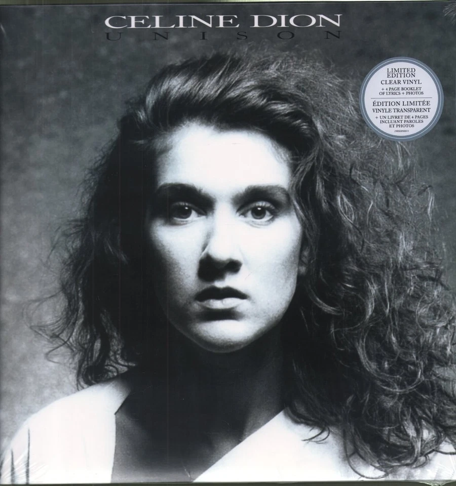 Céline Dion Unison LP vinyl Europe Columbia 2025 clear vinyl LP. does not - Image 2 of 3