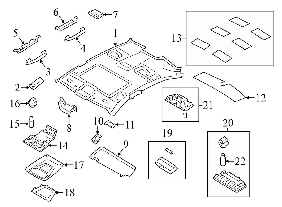 BMW 330I GT XDRIVE 2017-2019 - Parasol Clip/Soporte 7227032 Foto 3 de 4