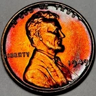 1949 Lincoln Wheat Cent -SUPERB GEM. TONED  From Paper Roll!!!