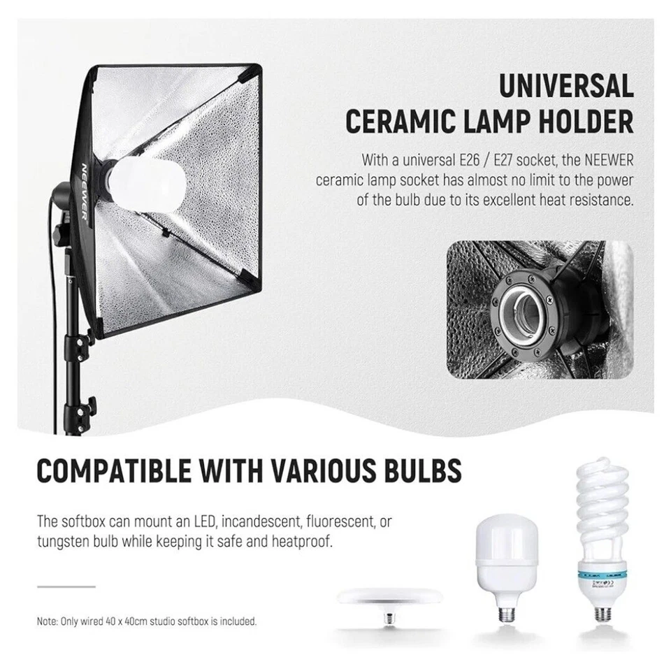 Softbox Studio Photography Video Light 16x16 Inch - Image 3 of 4