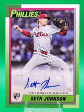 2025 Topps Update - Seth Johnson 1990 Rookie Auto #90B2-SJ Phillies