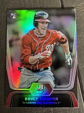 2012 Bowman Platinum Bryce Harper Rookie Card RC. rookie card picture