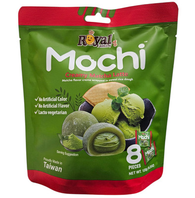 Royal Family Mochi 120g Rice Cakes Creamy Matcha Latte Individually wrap