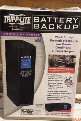 Tripp Lite Battery Backup 650 VA UPS System