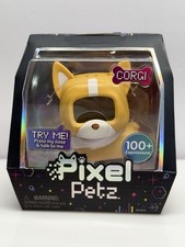 Pixel Petz- Corgi Toy Figure- Interactive Digital Pet Companion-100 Expressions