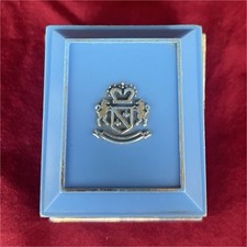 Blue Plastic Rectangle Ring Jewelry Box with ...