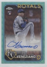 2024 Topps Chrome Rookie Aqua Wave Refractor 204/199 Anthony Veneziano Auto 11o2