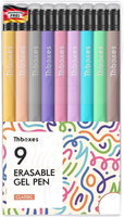 Thboxes Radierbare Kugelschreiber, 9 StüCk, 0,7 Mm, Bunt
