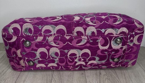 Vintage Coach Purse Mia F15517 LARGE Pink Magic Shoulder Bag Ships FREE! - Picture 6 of 15