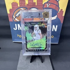 2018 Obsidian Aurora AutoPat McAfee Electric Etch Green /25 MINT 9 Auto 10 🔥🔥 