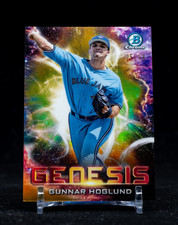 Gunnar Hoglund 2021 Bowman Chrome Draft Baseball Genesis Gold Refractor #07/50