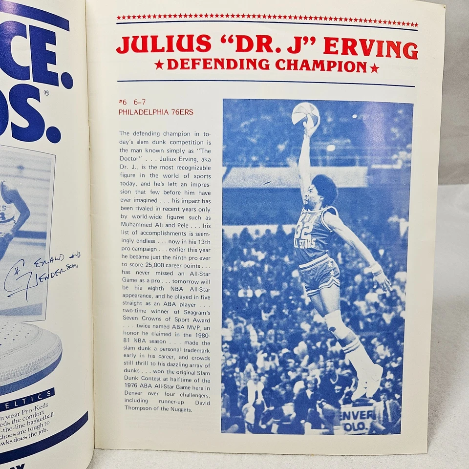 NBA All Star Game Program 1984 Denver & All Star Saturday Program Foto 4 de 4