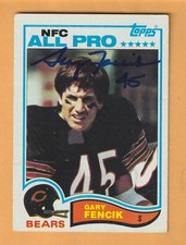 Gary Fencik Chicago Bears AUTO Signed 1982 Topps Yale Bulldogs Barrington IL