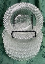 Miss America Clear Cereal Bowls Made In USA Depression Vintage Pressed Glass (6)