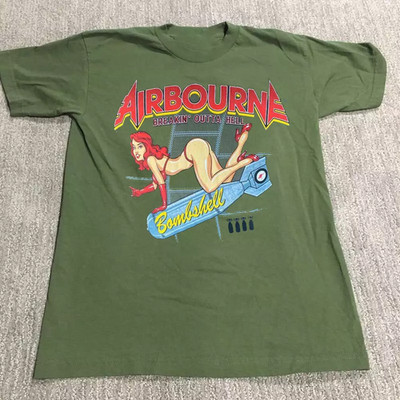 Airbourne BAND BREAKIN OUTTA HELL GREEN T Shirt Size S-5XL