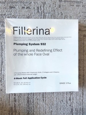 FILLERINA PLUMPING SYSTEM 932 SHEET MASK HYALURONIC ACID/COLLAGEN/ELASTIN GRADE3