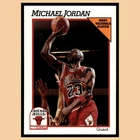 New ListingMichael Jordan #30 1991 Hoops Chicago Bulls Basketball Card NBA NM