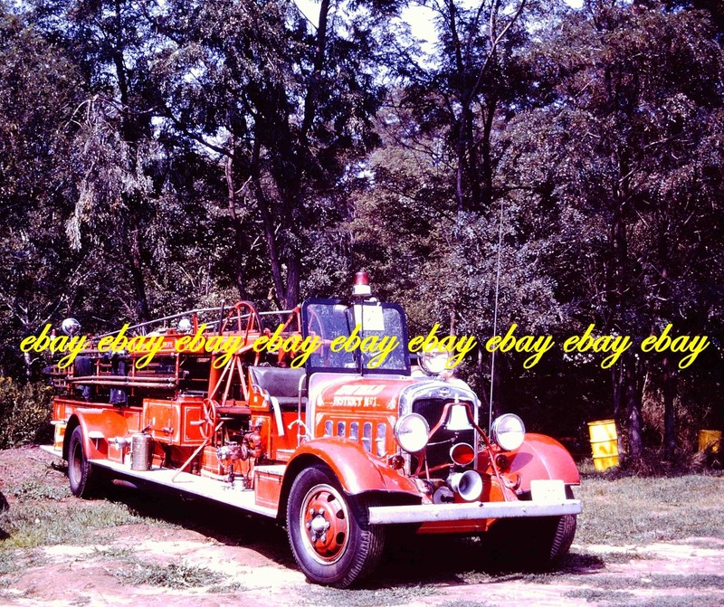 CT205 Very Old Fire Apparatus Slide Enfield CT 1934 Pirsch Fire Engine