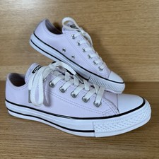Converse Women’s Shoes Size 5 UK ‘Lilac Mist’ Leather CTAS Low Top