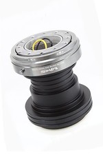 Vms Racing 92-95 Honda Civic Steering Wheel Hub Gun Metal Quick Release Black