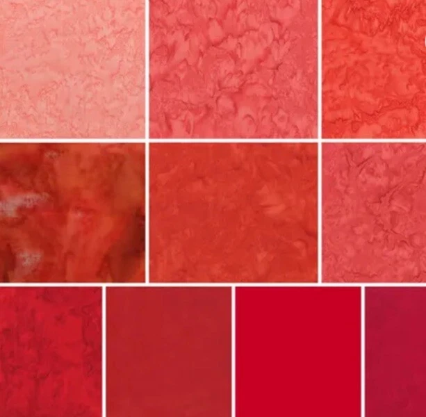 Anthology 熔岩固体 10 蜡染脂肪四分之一套装 - 色调“可爱” — 第 2/2 张图片