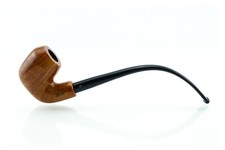 Pipa lunga Aldo Velani CHURCHWARDEN Hungarian 9mm liscia chiara Handmade Italy