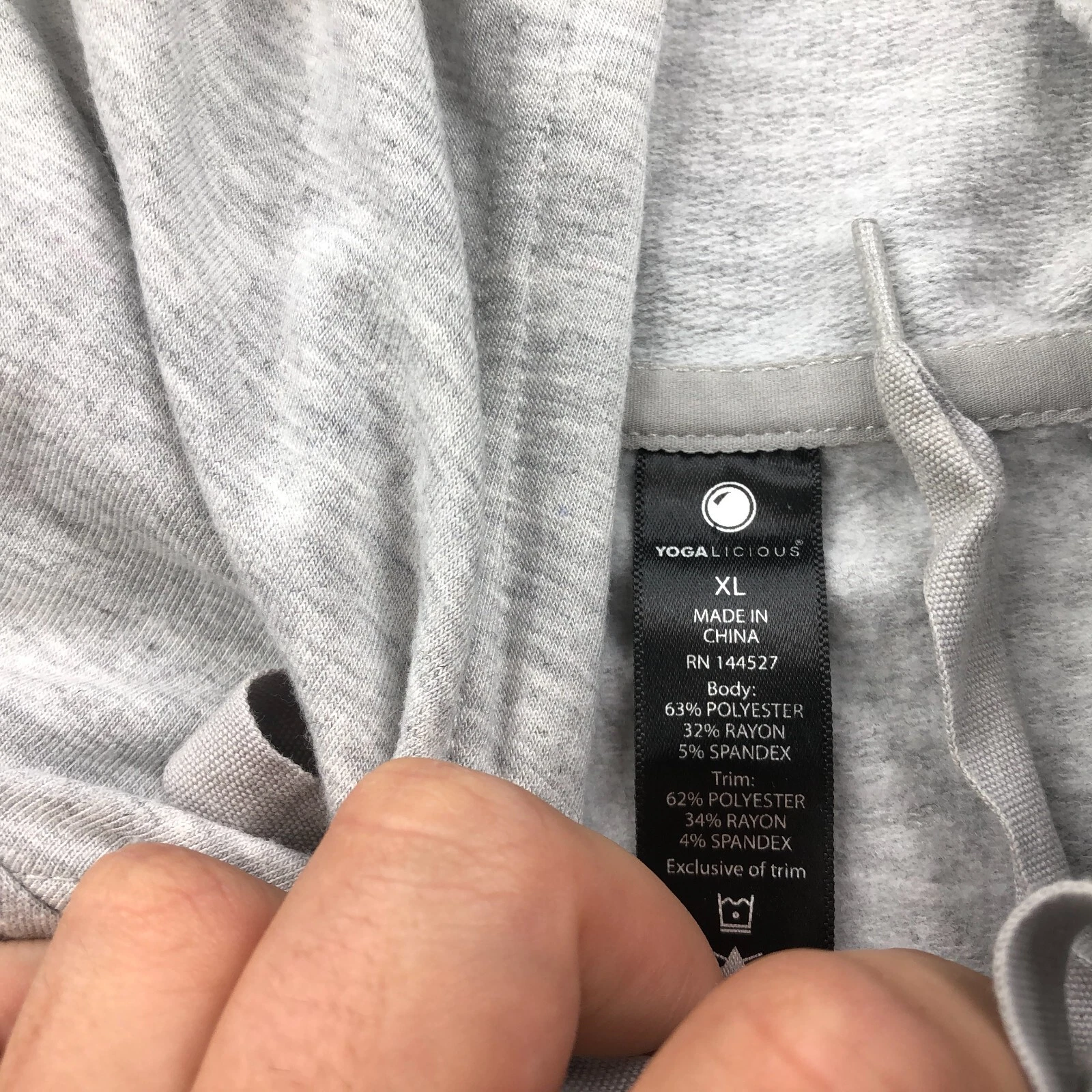 yogalicious pullover hooded pockets stretch hoodie