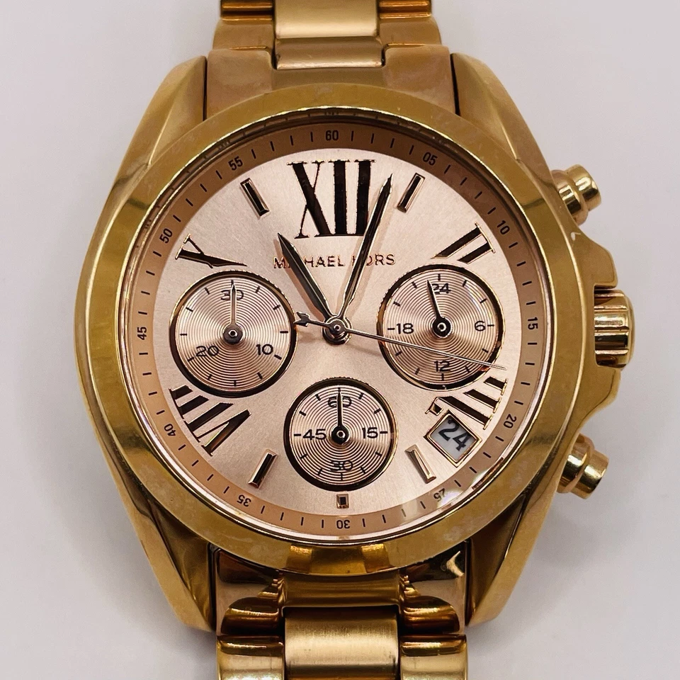 Michael Kors Bradshaw Rose Gold MK5799 Wrist Watch for Women - Image 3 of 3