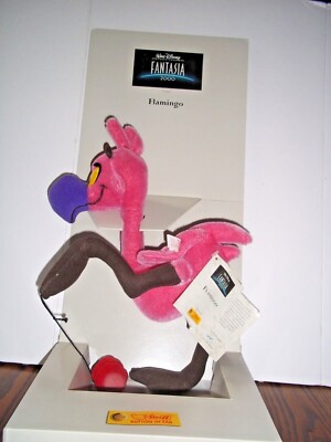 STEIFF  FANTASIA FLAMINGO  EAN 651700 16  PINK FLAMINGO DISNEY SHOWCASE