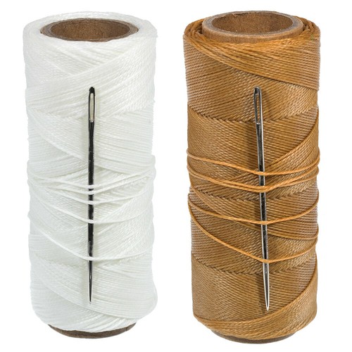 Waxed Polyester Sail Twine with Needle - 270 Foot Spool of 2 oz Canvas String - Picture 1 of 3