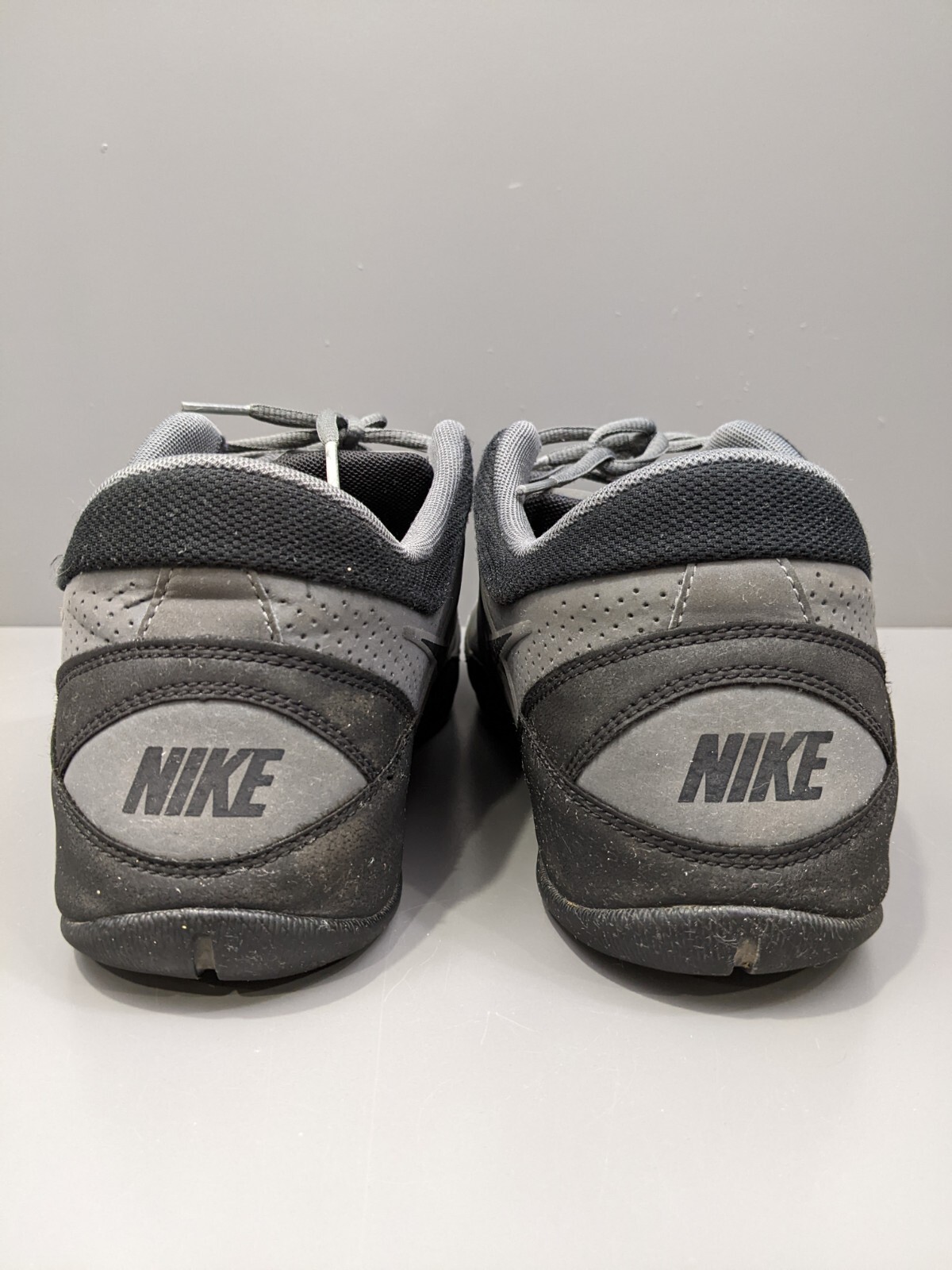 Nike Mens 9 Air Ring Leader Gray Black Running Shoes … Gem