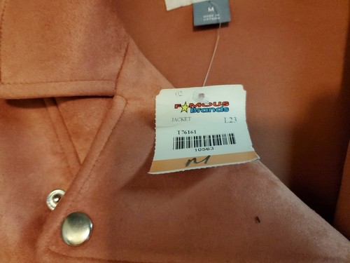 NEW OLD NAVY ULTRA SUEDE DUSTY Pink MOTO JACKET COAT WOMEN'S Size M Medium NWT - Picture 4 of 6