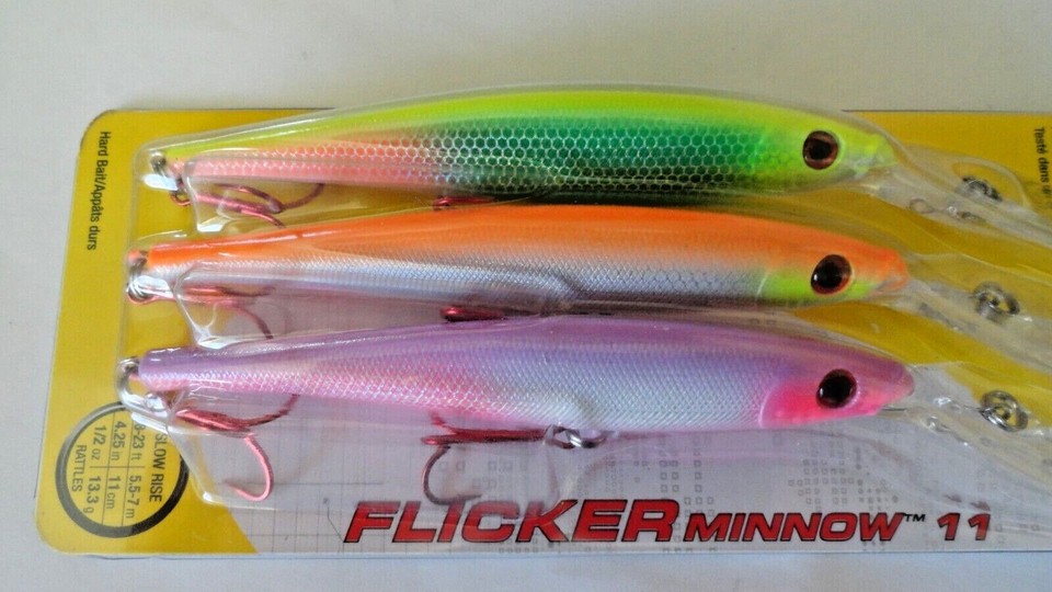 Berkley Flicker MINNOW Crankbait #11 (Select Color) 3-PACK | eBay