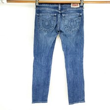 BIG STAR Jester Skinny Straight Stretch Denim Ankle Blue Jeans Size 24R USA Made