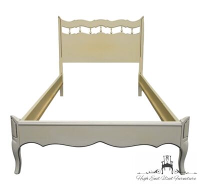 THOMASVILLE FURNITURE Cream / Off White Painted French Provincial Twin Size Bed