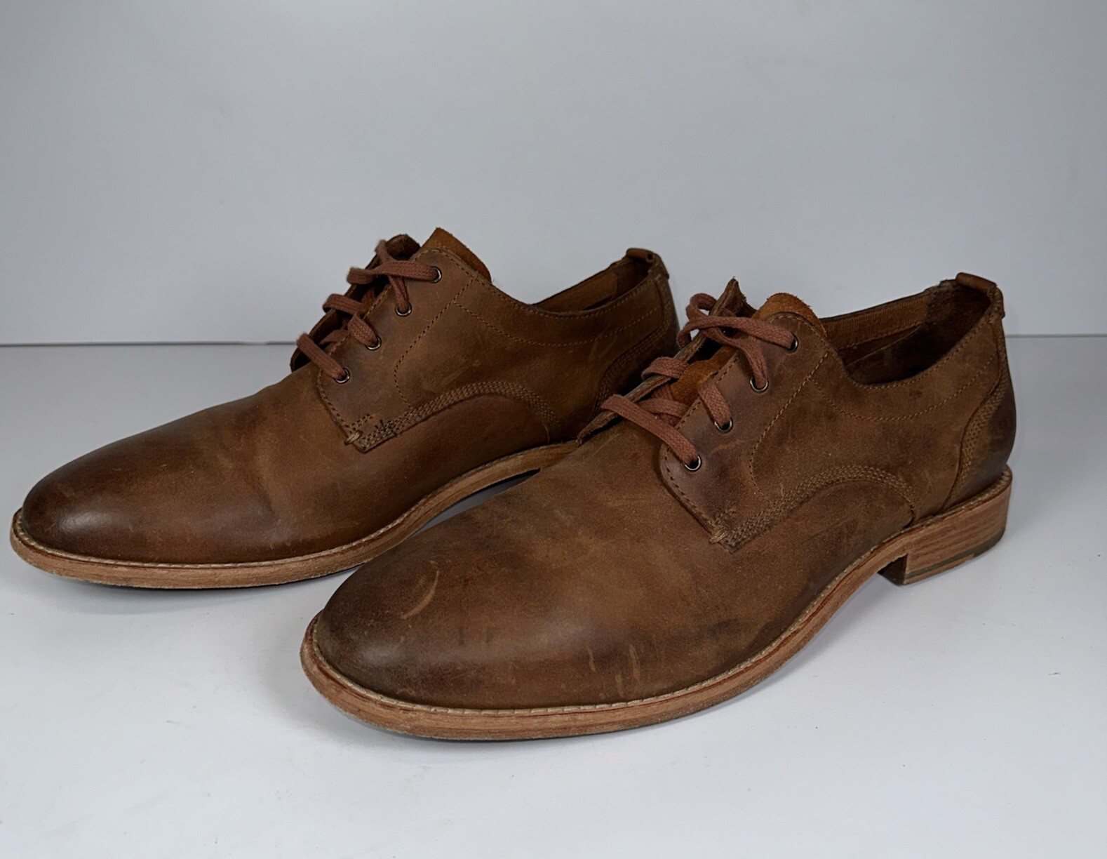 SAOLA Scarpe uomo Cole Haan Feathercraft Grand Blucher 11M pelle marrone Oxford C29703
