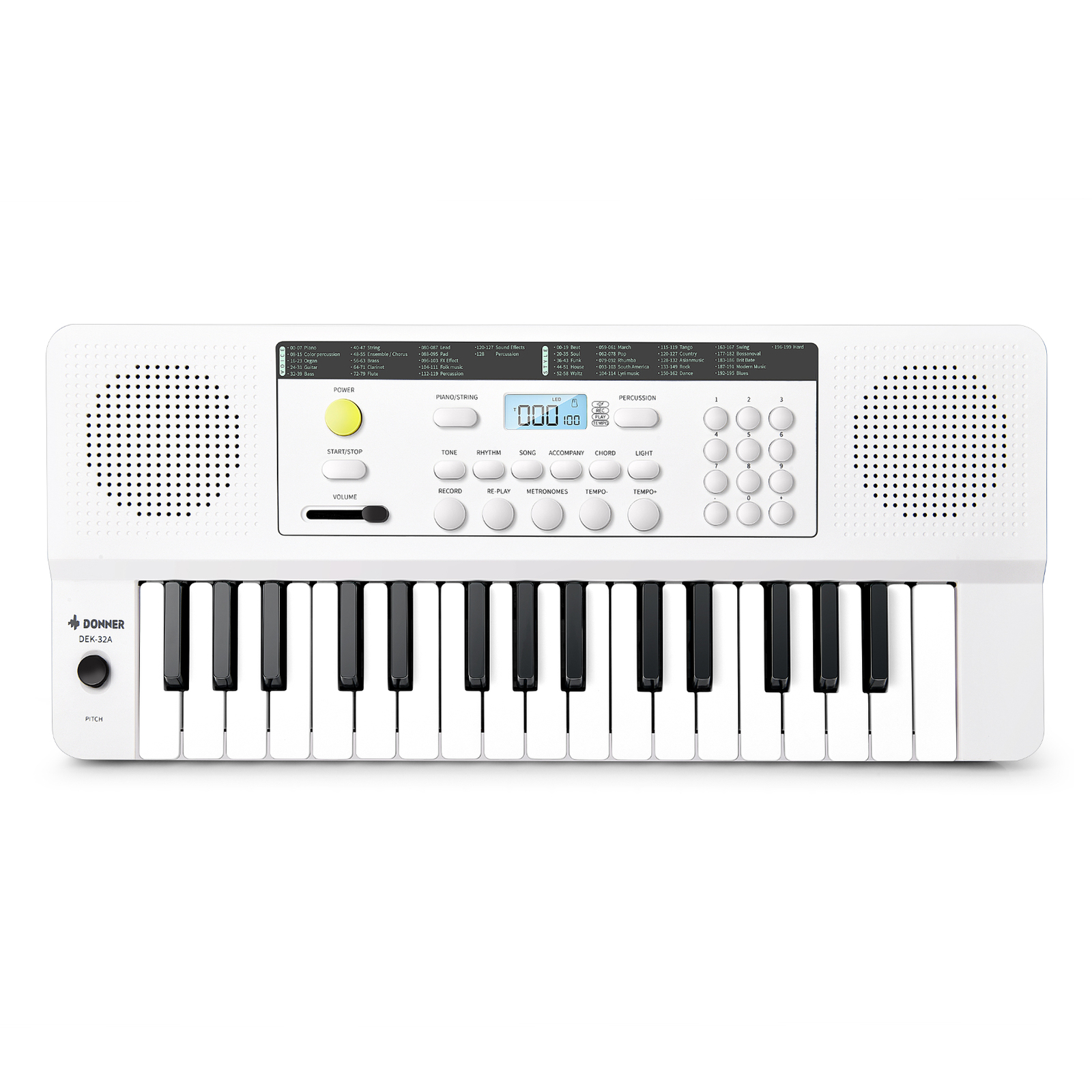 🎹Donner 32 Key Electronic Keyboard Piano Gift For Kids 129 Timbres 50 Demo Song