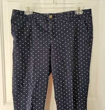 Women's Tommy Hilfiger Chino Pants Navy / White Dots Women  s Size 10