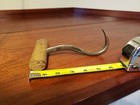  Large bale hook / antique hand forged iron hay hook, 19th C. — photo 8