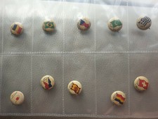 10x vintage early 1900s American US LAUNDRY GEMS - PINS PINBACKS BUTTONS - FLAGS