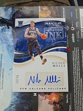2019-20 Panini Immaculate Collection - Immaculate Initiation Ink #INI-NML Nicolo