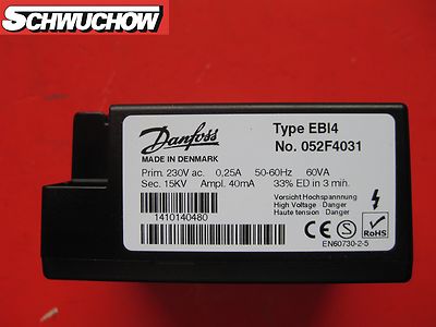 Danfoss Zündtrafo EBI 4 052F4031 Zündtransformator ersetzt 052F0036 63003771