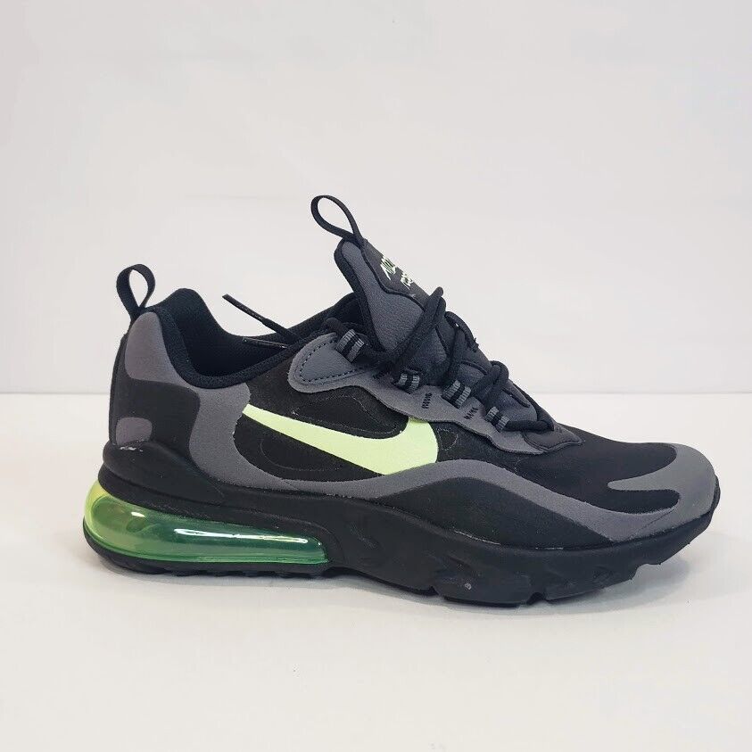 NEW Nike Air Max 270 React Black Barely Volt 7Y Women's 8.5 NEW Nike Air Max 270 React Black Barely Volt 7Y Women's 8.5