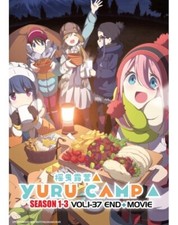 Yuru Camp Season 1-3 1-37End Movie ANIME DVD ENGLISH DUBBED SHIP FROM USA