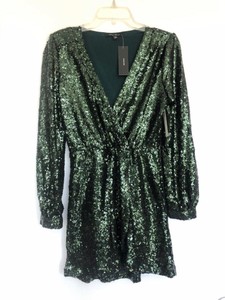 olive green sequin dress