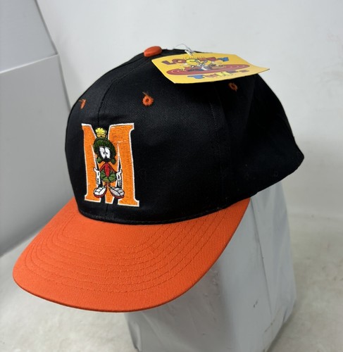 Vintage 1993 neu mit Etikett Looney Tunes Marvin der Marsianer Druckknopflasche Mütze Warner Bros - Bild 5 von 13